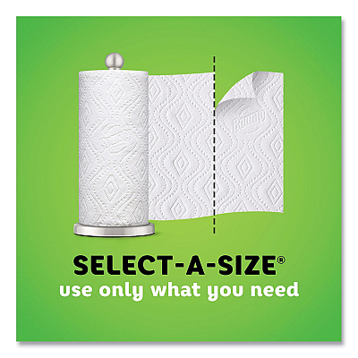 Bounty Select-a-Size Kitchen Roll Paper Towels, 2-Ply, White, 5.9 x 11, 110 Sheets/Roll, 6 Rolls/Carton (PGC74801)