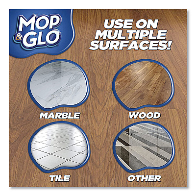 MOP & GLO Ready to Use Multi-Surface Floor Cleaner, Fresh Citrus Scent, 32 oz Bottle, 6/Carton (RAC89333CT)