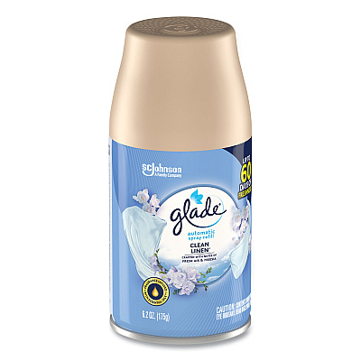 Glade Automatic Air Freshener, Clean Linen, 6.2 oz (SJN337568EA)