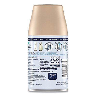 Glade Automatic Air Freshener, Clean Linen, 6.2 oz (SJN337568EA)