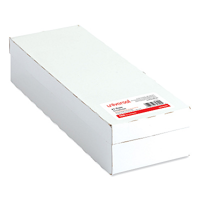 Universal Kraft Coin Envelope, #3, Round Flap, Gummed Closure, 2.5 x 4.25, Light Brown Kraft, 500/Box (UNV35301)
