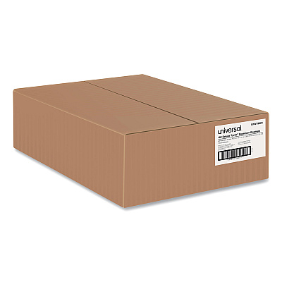 Universal Deluxe Tyvek Expansion Envelopes, Open-End, 2" Capacity, #15 1/2, Square Flap, Self-Adhesive Closure, 12 x 16, White, 100/Box (UNV19001)