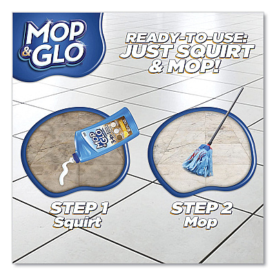 MOP & GLO Ready to Use Multi-Surface Floor Cleaner, Fresh Citrus Scent, 32 oz Bottle, 6/Carton (RAC89333CT)