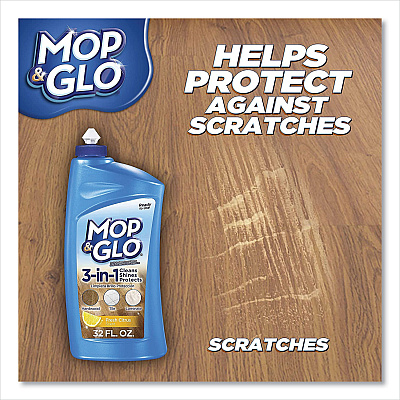 MOP & GLO Ready to Use Multi-Surface Floor Cleaner, Fresh Citrus Scent, 32 oz Bottle, 6/Carton (RAC89333CT)