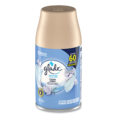 Glade Automatic Air Freshener, Clean Linen, 6.2 oz (SJN337568EA)