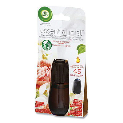 Air Wick Essential Mist Refill, Peony and Jasmine, 0.67 oz Bottle, 6/Carton (RAC98555)