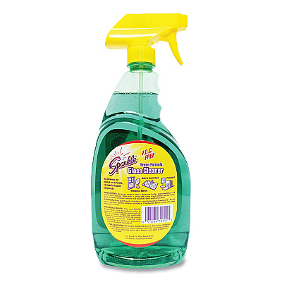 Sparkle Green Formula Glass Cleaner, 33.8 oz Bottle (FUN30345)