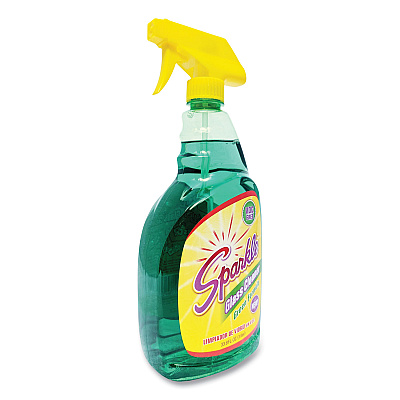 Sparkle Green Formula Glass Cleaner, 33.8 oz Bottle (FUN30345)