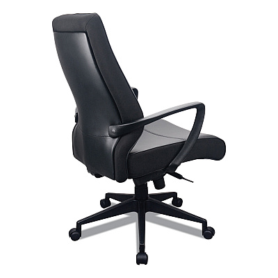 Tempur-Pedic by Raynor 300 Leather High-Back Chair, Supports Up to 250 lb, 19.57" to 22.56" Seat Height, Black (EUTTP300)