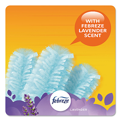 Swiffer Refill Dusters, DustLock Fiber, Light Blue, Lavender Vanilla Scent,10/Box,4 Boxes/Carton (PGC21461CT)