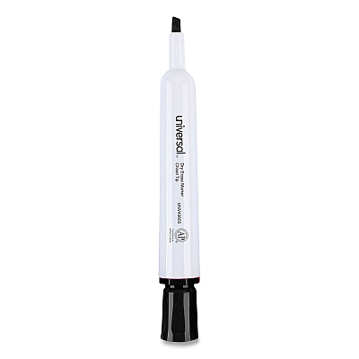 Universal Dry Erase Marker Value Pack, Broad Chisel Tip, Black, 36/Pack (UNV43655)