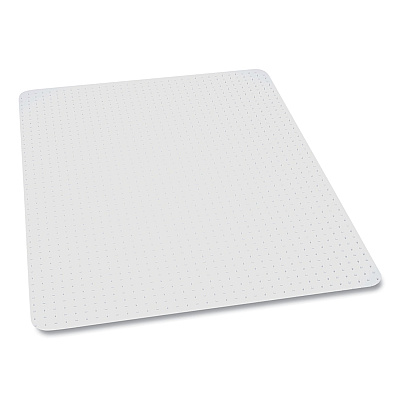 ES Robbins EverLife Light Use Chair Mat for Flat Pile Carpet, Rectangular, 36 x 44, Clear (ESR121821)