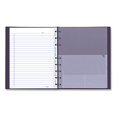 Blueline MiracleBind Notebook, 1-Subject, Medium/College Rule, Purple Cover, (75) 9.25 x 7.25 Sheets (REDAF915086)
