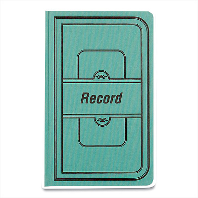 National Tuff Series Record Book, Green Cover, 12 x 7.5 Sheets, 500 Sheets/Book (REDA66500R)