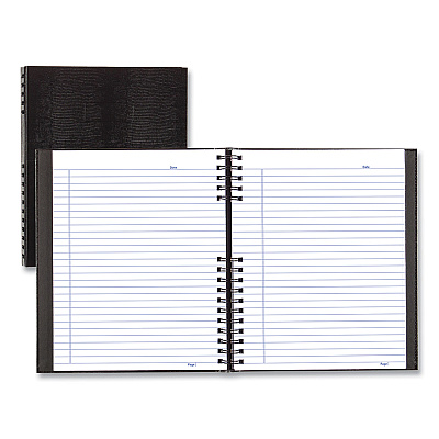 Blueline NotePro Notebook, 1-Subject, Medium/College Rule, Black Cover, (150) 11 x 8.5 Sheets (REDA10300BLK)