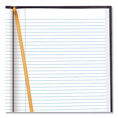 Blueline Executive Notebook with Ribbon Bookmark, 1-Subject, Medium/College Rule, Blue Cover, (75) 11 x 8.5 Sheets (REDA1082)
