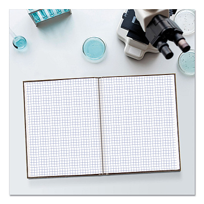 Blueline Professional Quad Notebook, Quadrille Rule (4 sq/in), Black Cover, (96) 9.25 x 7.25 Sheets (REDA9Q)