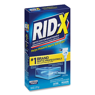RID-X Septic System Treatment Concentrated Powder, 9.8 oz, 12/Carton (RAC80306)