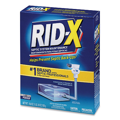 RID-X Septic System Treatment Concentrated Powder, 19.6 oz, 6/Carton (RAC80307)