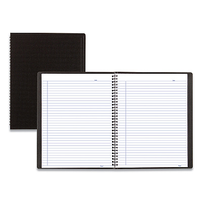 Blueline Duraflex Poly Notebook, 1-Subject, Medium/College Rule, Black Cover, (80) 11 x 8.5 Sheets (REDB4181)