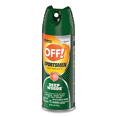 OFF! Deep Woods Sportsmen Insect Repellent, 6 oz Aerosol Spray, 12/Carton (SJN334684)