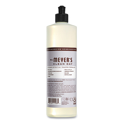 Mrs. Meyer's Dish Soap, Lavender Scent, 16 oz Bottle, 6/Carton (SJN347634)