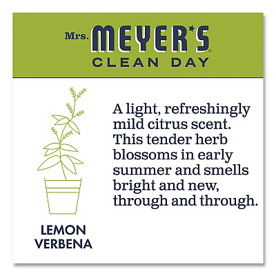 Mrs. Meyer's Clean Day Liquid Hand Soap Refill, Lemon Verbena Scent, 33 oz (SJN651327EA)