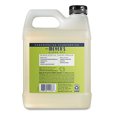 Mrs. Meyer's Clean Day Liquid Hand Soap Refill, Lemon Verbena Scent, 33 oz (SJN651327EA)