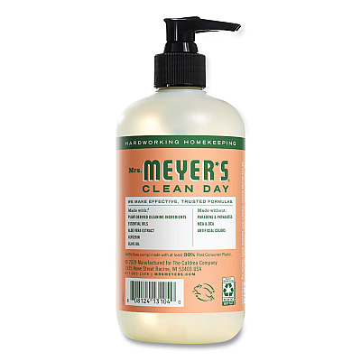 Mrs. Meyer's Clean Day Liquid Hand Soap, Geranium Scent, 12.5 oz, 6/Carton (SJN651332)