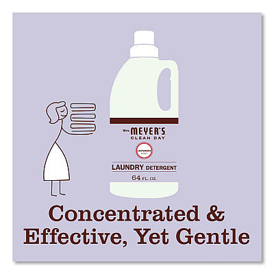 Mrs. Meyer's Liquid Laundry Detergent, Lavender Scent, 64 oz Bottle (SJN370730EA)