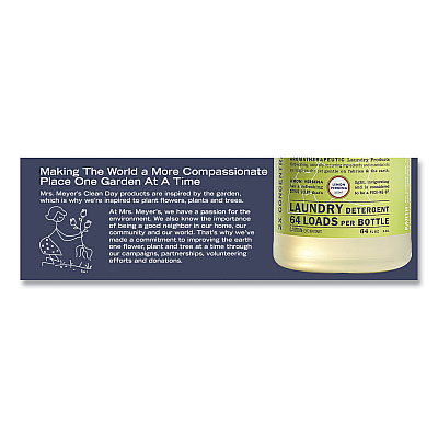 Mrs. Meyer's Liquid Laundry Detergent, Lemon Verbena Scent, 64 oz Bottle (SJN370736EA)
