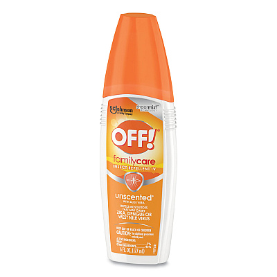 OFF! FamilyCare Unscented Spray Insect Repellent, 6 oz Spray Bottle, 12/Carton (SJN654458)