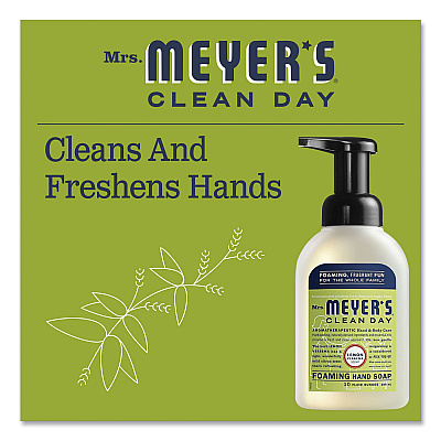 Mrs. Meyer's Foaming Hand Soap, Lemon Verbena Scent, 10 oz, 6/Carton (SJN662032)
