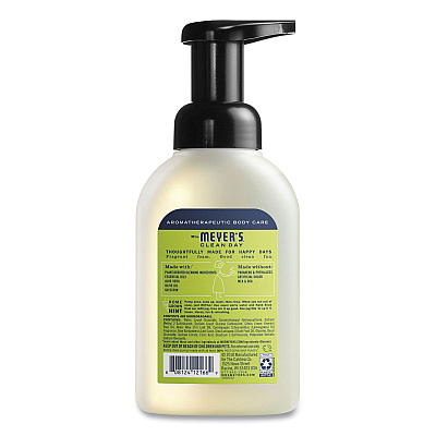 Mrs. Meyer's Foaming Hand Soap, Lemon Verbena Scent, 10 oz, 6/Carton (SJN662032)