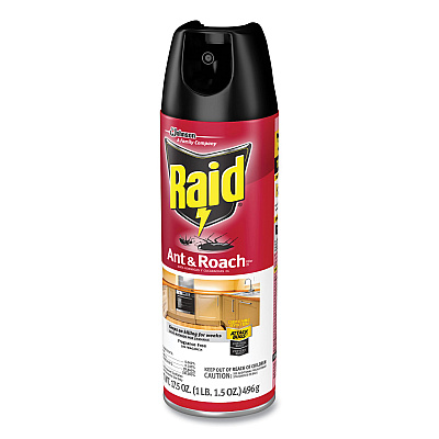 Raid Fragrance Free Ant and Roach Killer, 17.5 oz Aerosol Spray (SJN333822EA)