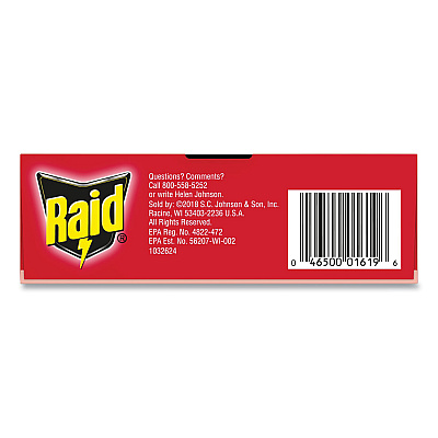 Raid Roach Baits, 0.7 oz Box, 6/Carton (SJN334863)