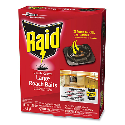 Raid Roach Baits, 0.7 oz Box, 6/Carton (SJN334863)