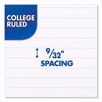 Mead Spiral Notebook, 1-Subject, Medium/College Rule, Assorted Cover Colors, (70) 10.5 x 8 Sheets, 6/Pack (MEA73065)
