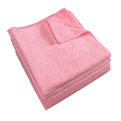 Smart Choice Microfiber Cloths 16x16 45gm Pink, Pack Of 12 (PNP915101P)