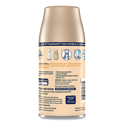 Glade Automatic Air Freshener, Hawaiian Breeze, 6.2 oz, 6/Carton (SJN337689)