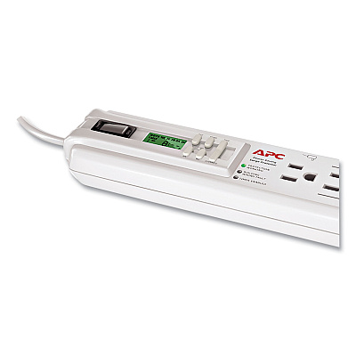 APC SurgeArrest Surge Protector, 6 AC Outlets, 3 ft, 1,020 J, White (APWP6GC)