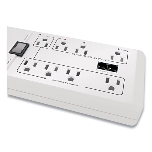 APC Home/Office SurgeArrest Protector, 8 Outlets, 6 ft Cord, 2030 Joules, White (P8GT)
