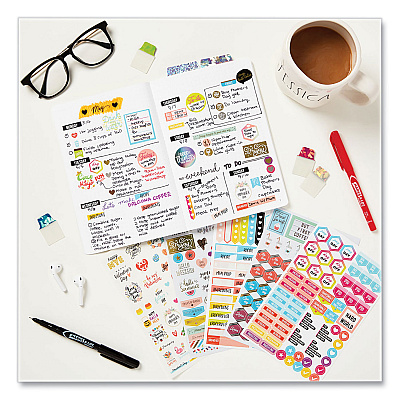 Avery Planner Sticker Variety Pack, Budget, Fitness, Motivational, Seasonal, Work, Assorted Colors, 1,744/Pack (AVE6785)