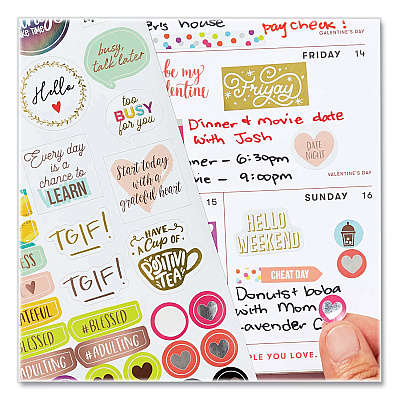 Avery Planner Sticker Variety Pack, Budget, Fitness, Motivational, Seasonal, Work, Assorted Colors, 1,744/Pack (AVE6785)