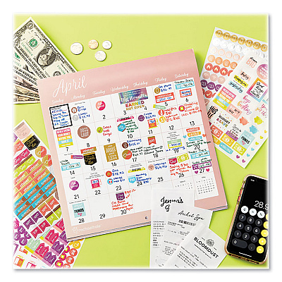 Avery Budgeting Planner Stickers, Budget Theme, Assorted Colors, 1,224/Pack (AVE6788)