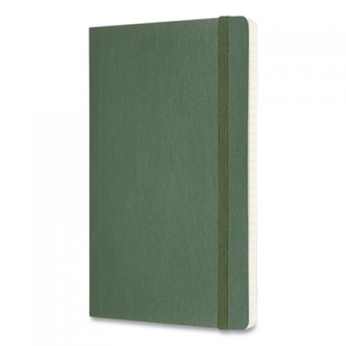Moleskine Classic Softcover Notebook, 1 Subject, Wide/Legal Rule, Myrtle Green Cover, 8.25 x 5, 96 Sheets (600011)