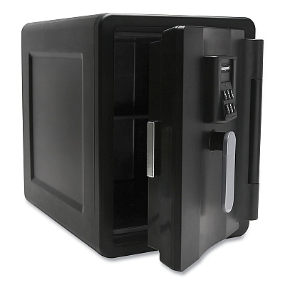 Honeywell Fire and Waterproof Safe with Digital Lock, 11.8 x 16.7 x 15.6, 0.7 cu ft, Black (HWL2901)