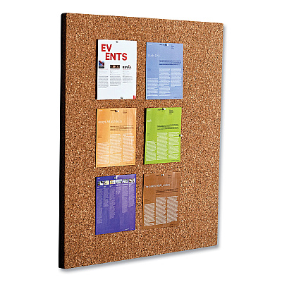 Iceberg iDesign Frameless Cork Bulletin Board, 46 x 36, Tan Surface (ICE35011)