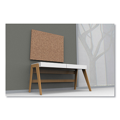 Iceberg iDesign Frameless Cork Bulletin Board, 46 x 36, Tan Surface (ICE35011)