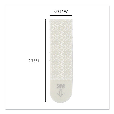 Command Picture Hanging Strips, Removable, Holds Up to 3 lbs per Pair, Medium, 0.63 x 2.75, White, 22 Pairs/Pack (MMM1720422)